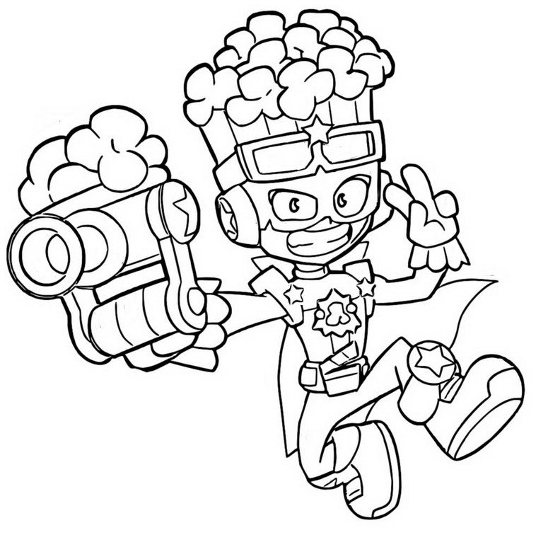 Coloring page Cool Corn