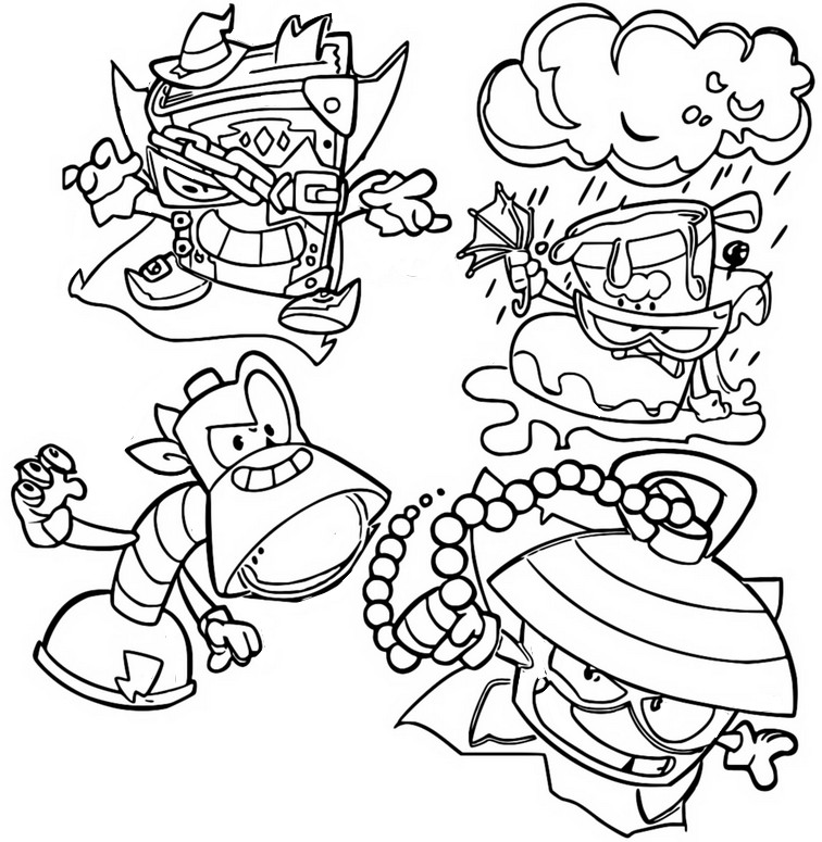 Coloring page Superthings - Neon Power : Dark Defense 82