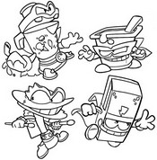 Coloring page Noise Crew