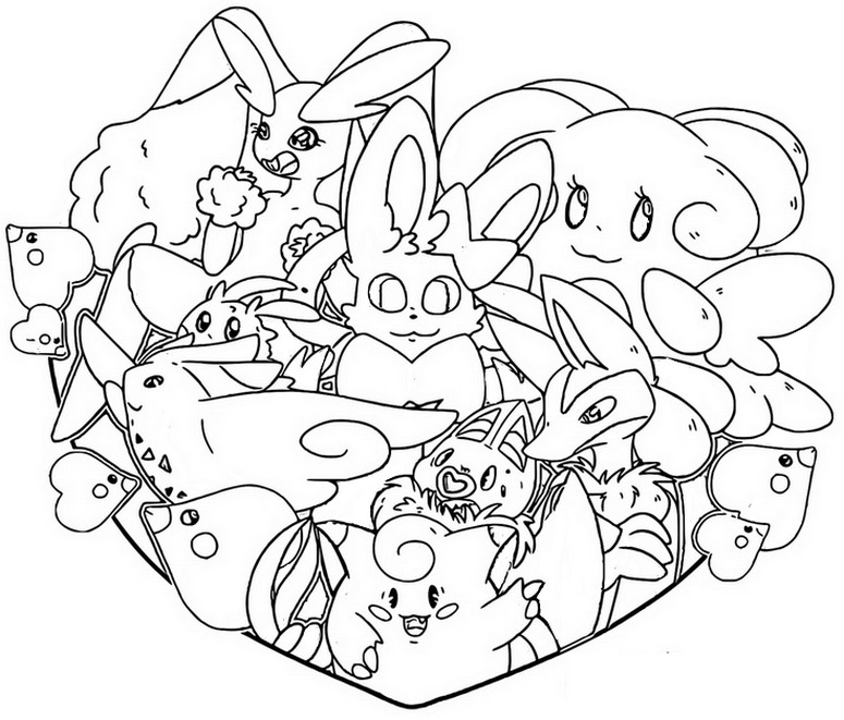 Coloring page Heart