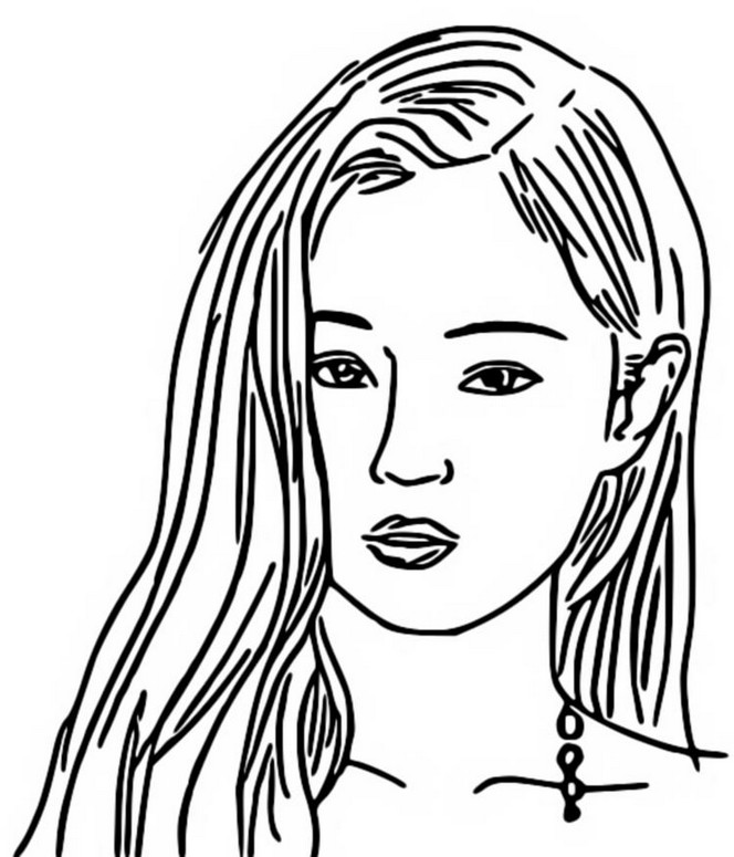 Coloring page Jisoo