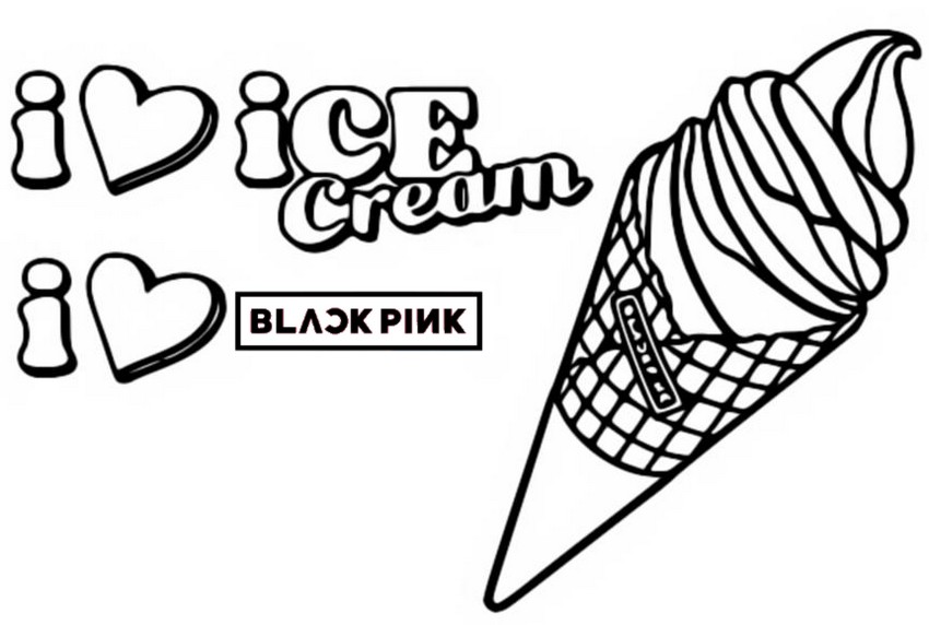 Coloriage Ice Cream