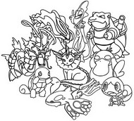 Coloring page Water-type