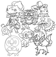 Coloring page Grass-type