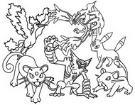 Coloring page Dark-type