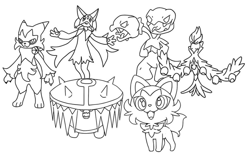 Desenho para colorir Tipo de grama - Pokémon Scarlet e Violet popular 2023