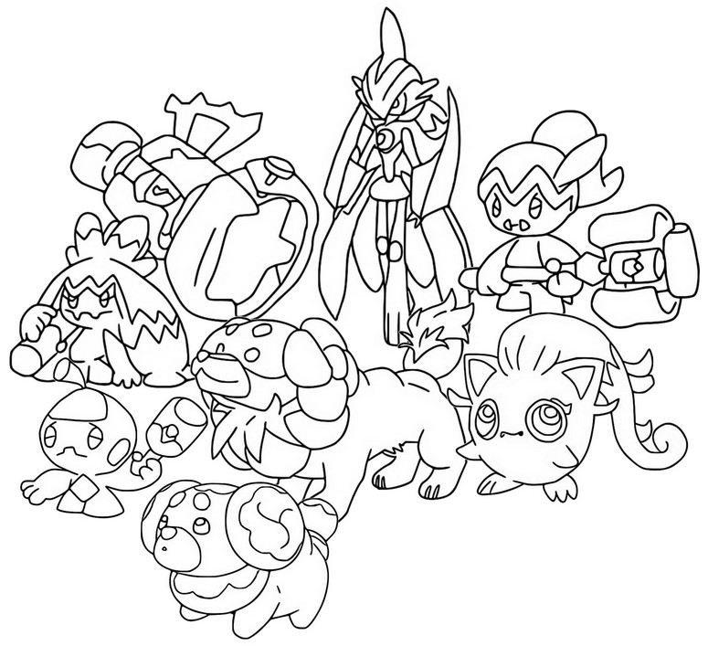 Desenho para colorir Fairy-Type - Pokémon Scarlet e Violet popular 2023