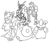Coloring page Electric-type