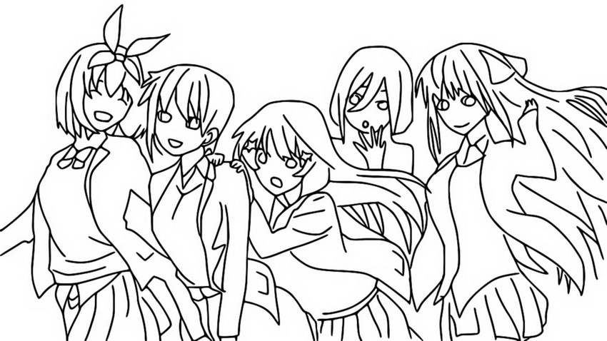 Dibujo para colorear The Quintessential Quintuplets - Manga 2023