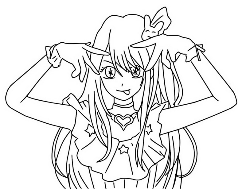 Desenho para colorir Oshi no Ko