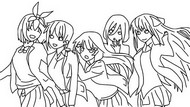 Desenho para colorir The Quintessential Quintuplets