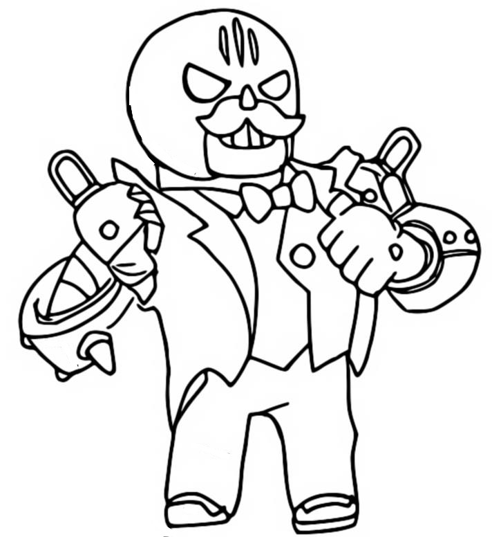 Coloring page El Mayodormo