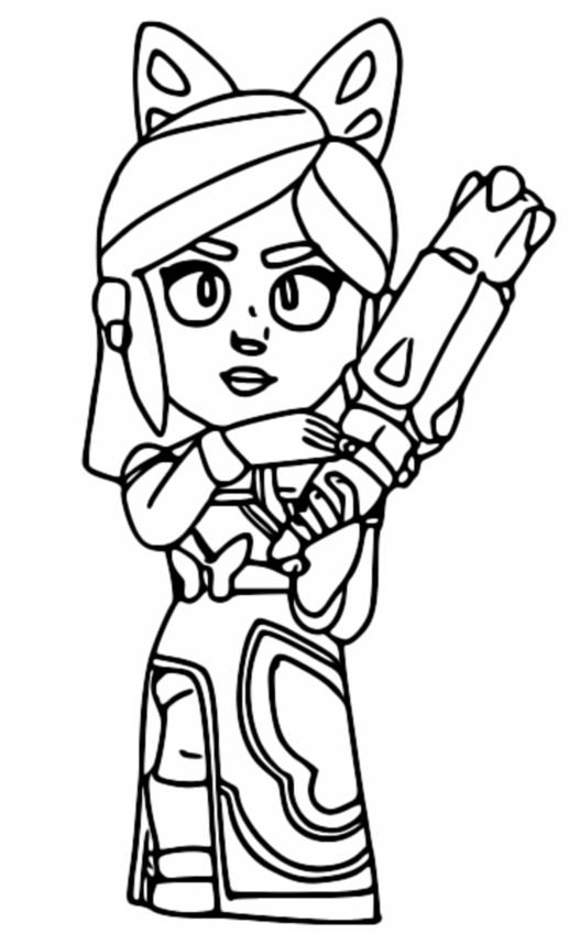 Brawl Stars Piper Coloring Pages