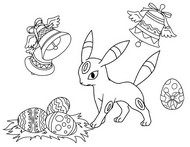 Coloring page Umbreon