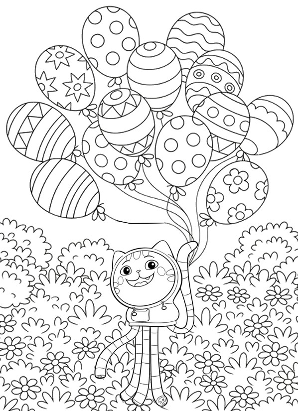 Coloring page DJ Catnip