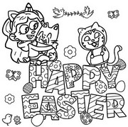 Malvorlagen Happy Easter