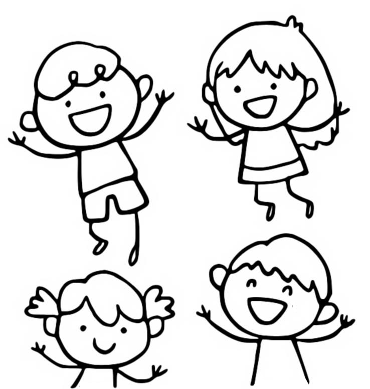 Coloring page Joyful