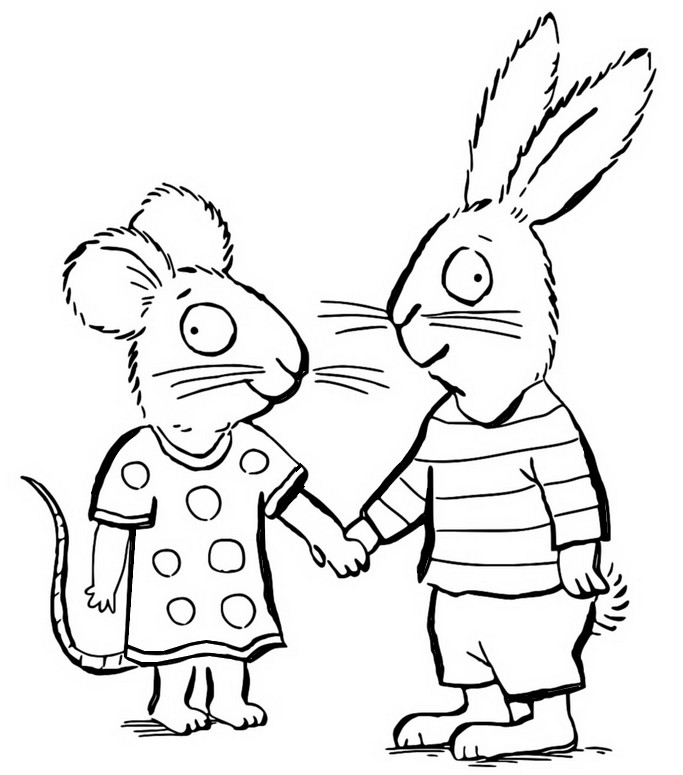 Coloring page Pip & Posy