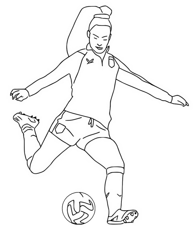 Coloring page Alisha Lehmann