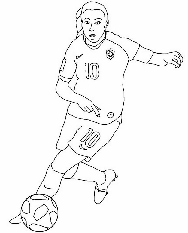 Coloring page Marta - Women's Soccer World Cup 2023