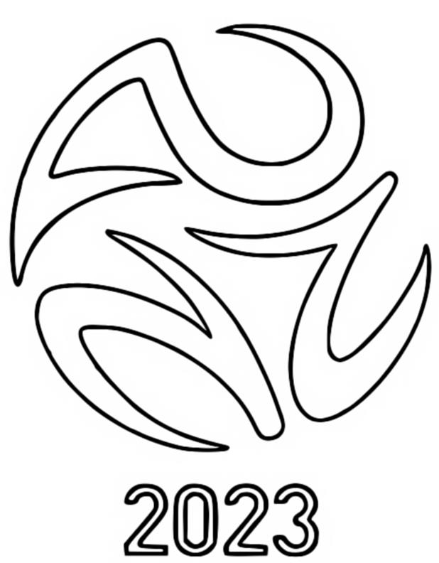 Coloring page Logo - Women's Soccer World Cup 2023