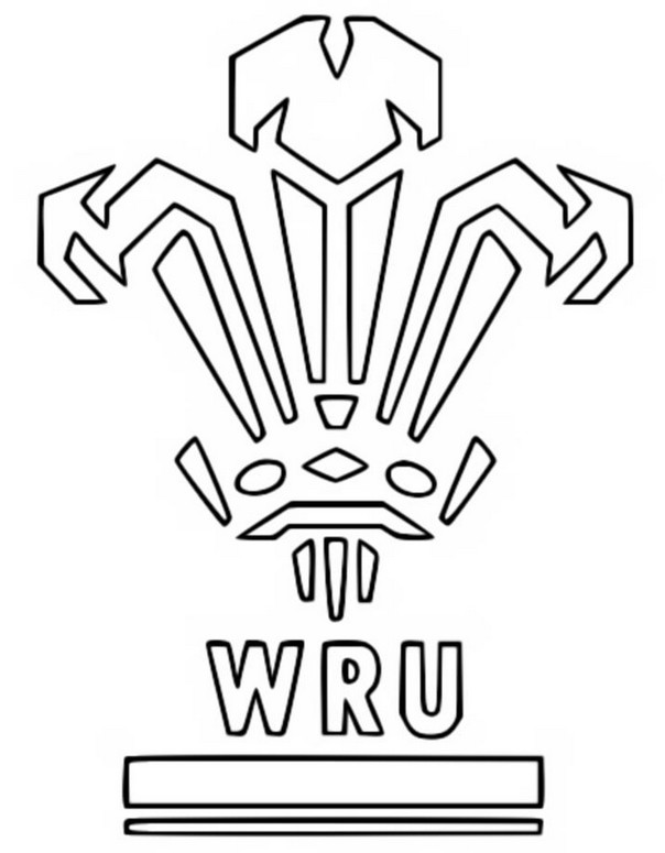Coloriage Pays de Galles - Coupe du Monde de Rugby France 2023