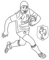 Coloring page Antoine Dupont
