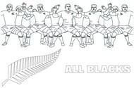 Dibujo para colorear Haka All Blacks