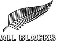 Coloring page New Zealand team
