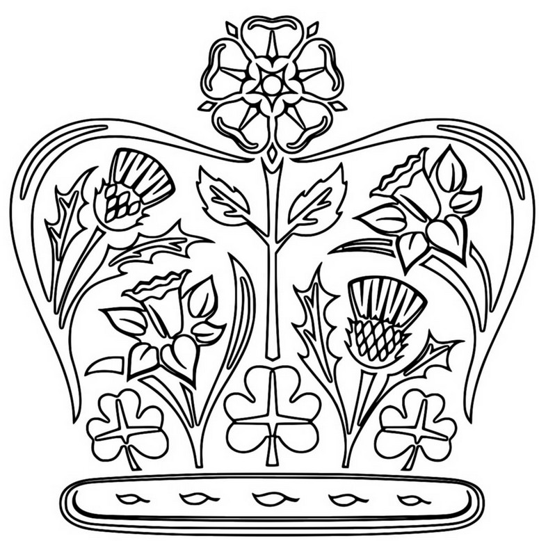 Coloring page The crown