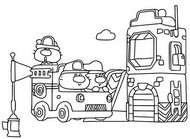 Coloring page Firefighters