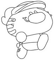 Desenho para colorir Sporty