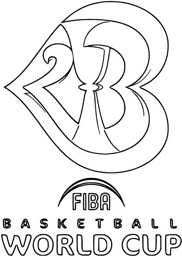 ぬりえ ロゴ - 2023 FIBA​​バスケットボールワールドカップ