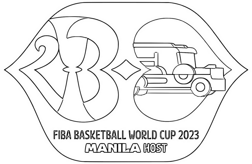 ぬりえ Manila Host - 2023 FIBA​​バスケットボールワールドカップ