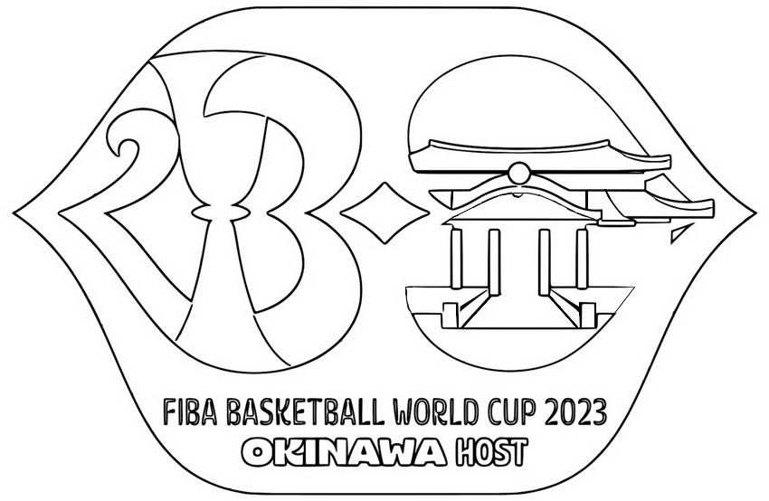 ぬりえ Okinawa Host - 2023 FIBA​​バスケットボールワールドカップ