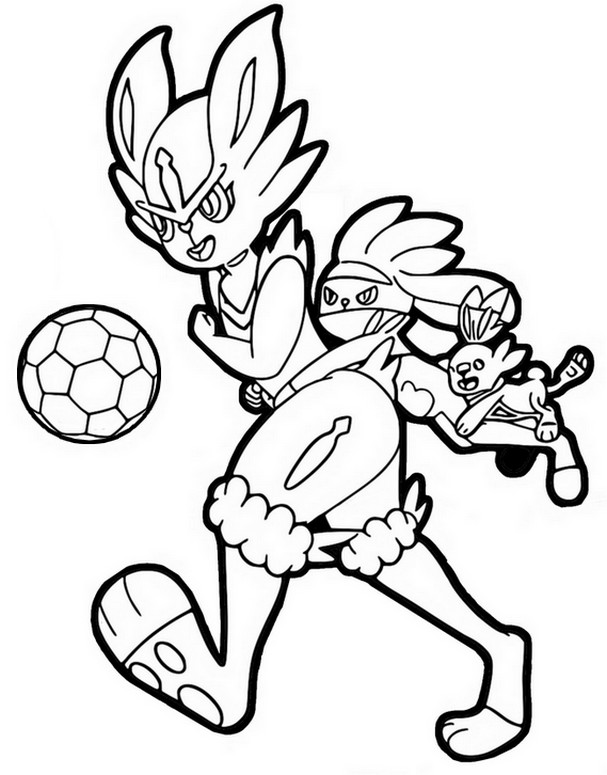 Coloring page Soccer