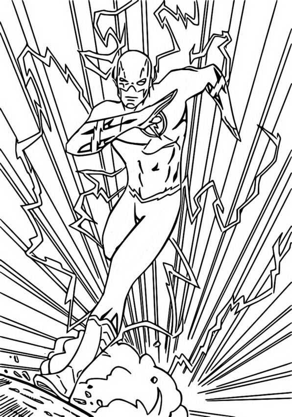 Coloring page The Flash