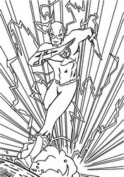 Desenho para colorir The Flash