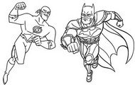 Malvorlagen Batman & The Flash