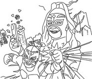 Dibujo para colorear Ultra Violet & Black Scorpion