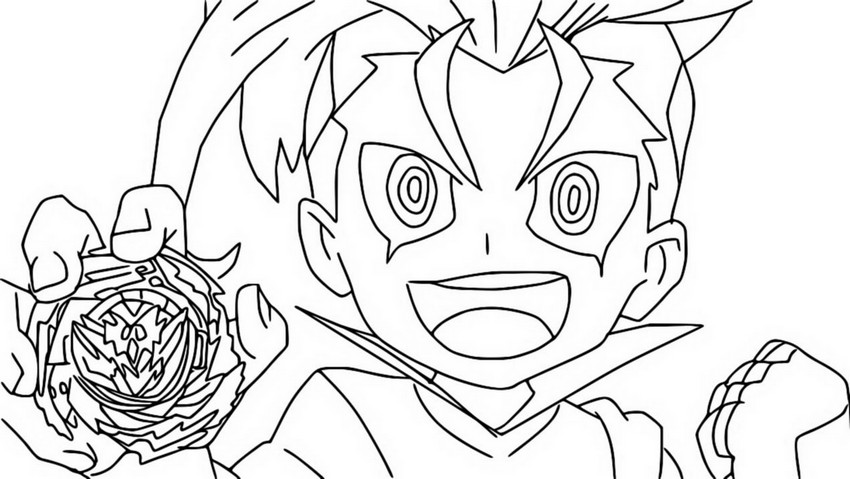 Disegno da colorare Beyblade Burst QuadDrive