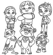 Coloring page Spirit Rangers