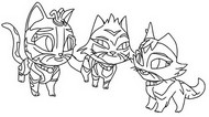 Coloring page The cats