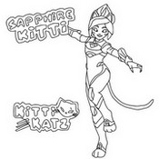 Coloring page Sapphire Kitti