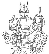 Kolorowanka Optimus Prime