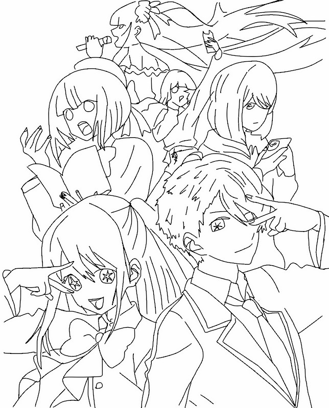 Desenho para colorir Aqua, Ruby, Arima Kana