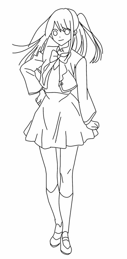 Coloring page Ruby Hoshino