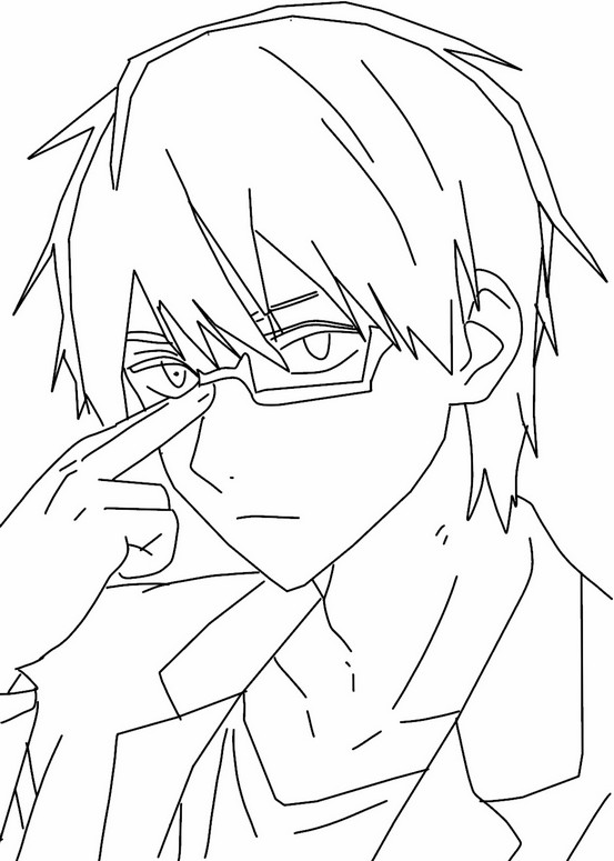 Coloring page Gorou Amamiya