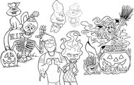 Coloring page Halloween