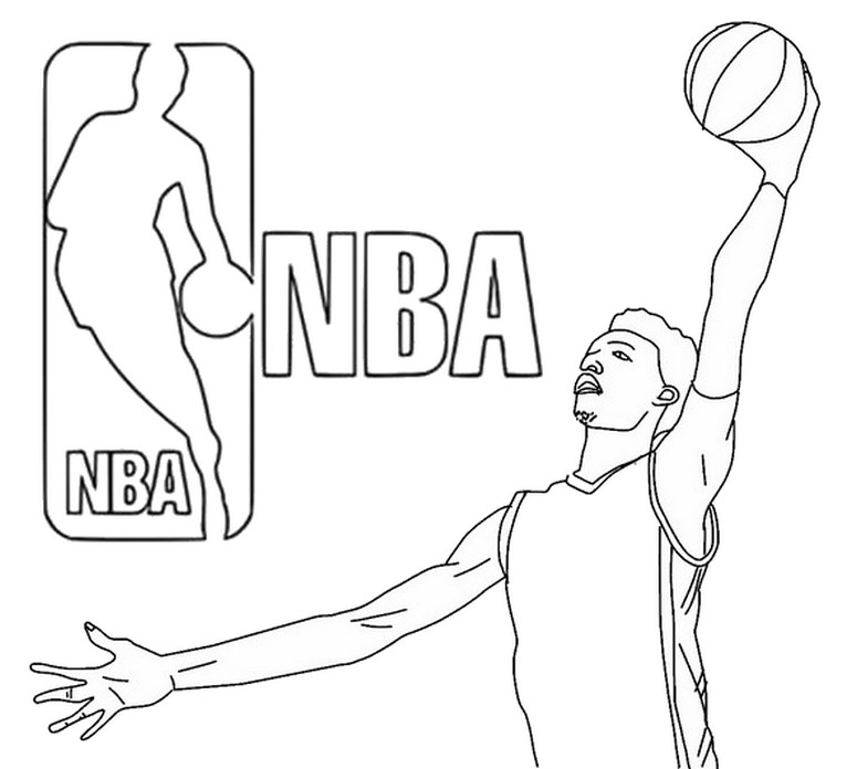 Dibujo para colorear NBA